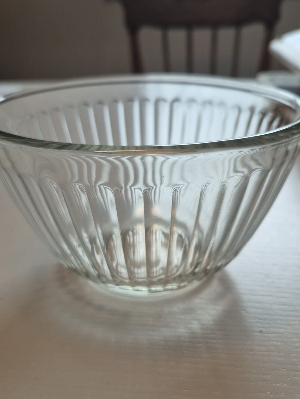 Clear Ribbed Glass Mixing Bowl - PYREX